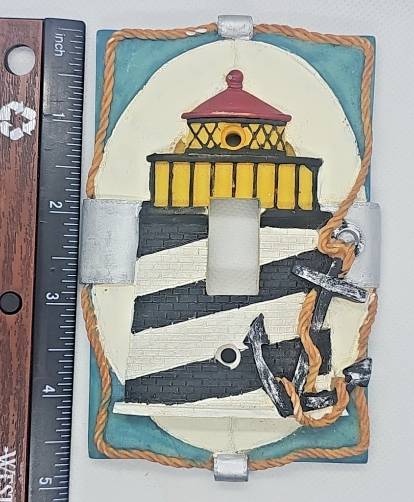 Lighthouse Coastal Light Switch Cover – Nautical Wall Plate Decor