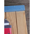 Rustic Wooden Lighthouse Wall Decor Nautical Coastal Accent 12 x 7.5