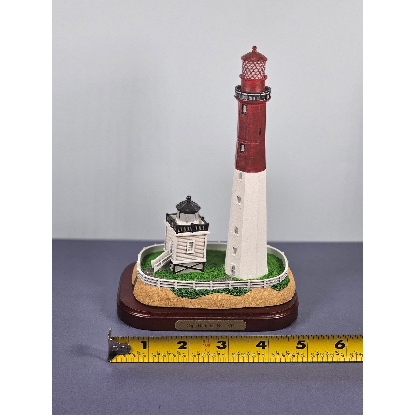 Vintage Lefton Lost Lights Cape Hatteras Lighthouse Figurine w/ COA