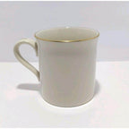 Vintage Lenox PBS Porcelain Coffee Mug Gold Trim USA