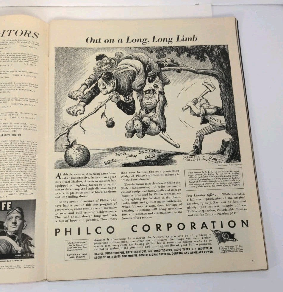 Life Magazine December 28, 1942 - Raphael's Madonna