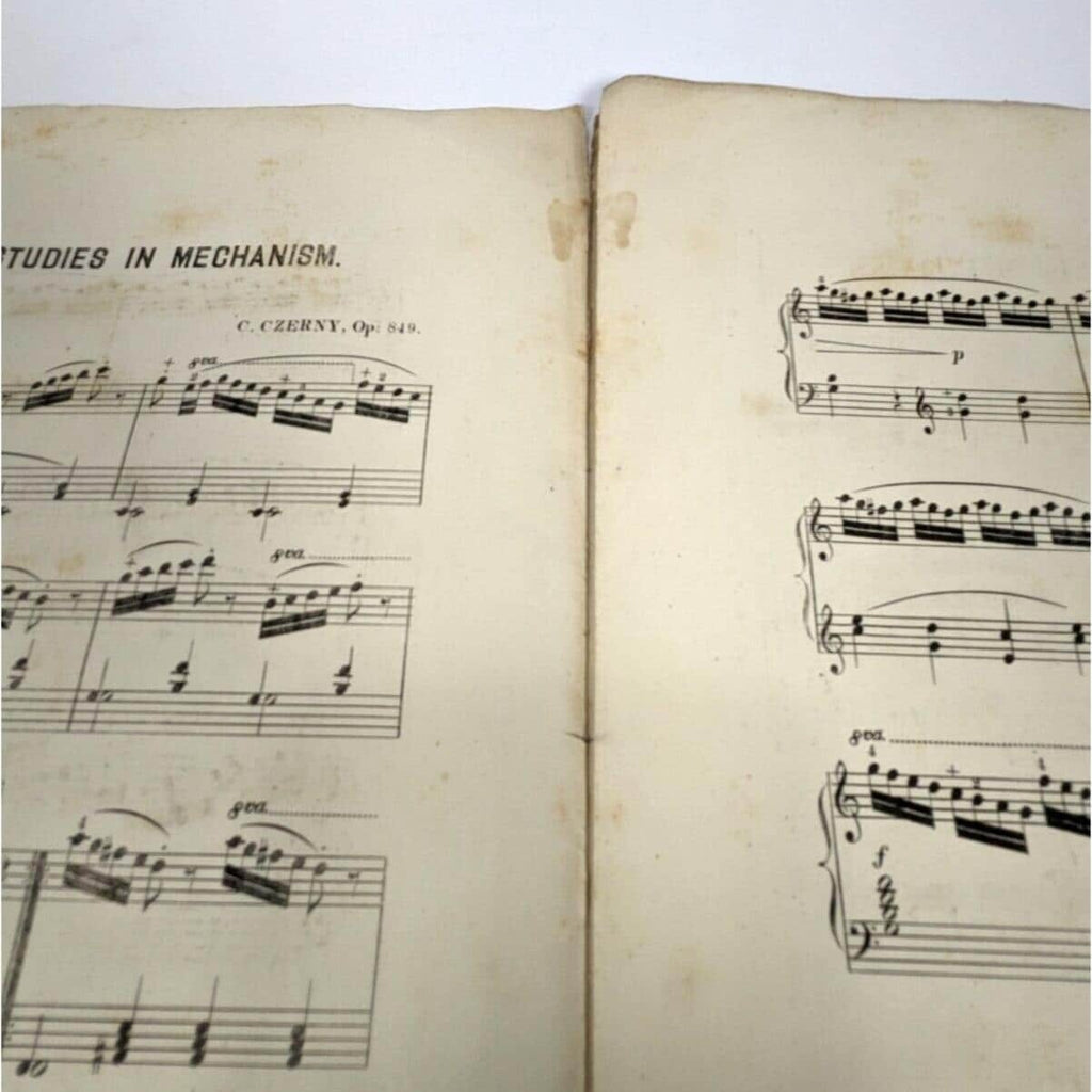 Czerny Op 849 Piano Etudes Book Oliver Ditson Sheet Music