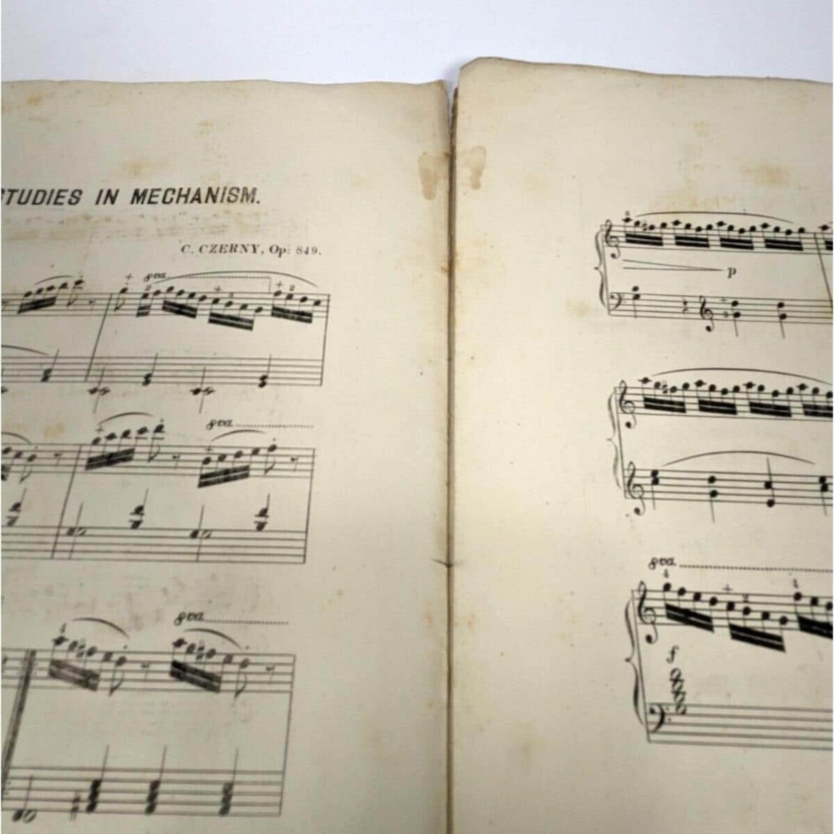 Czerny Op 849 Piano Etudes Book Oliver Ditson Sheet Music
