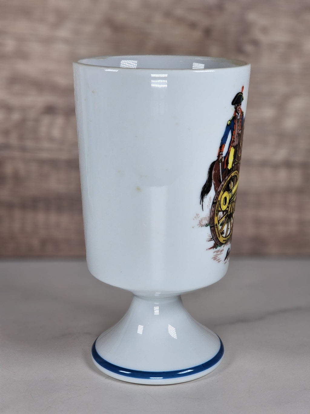 VTG Colonial Fred Roberts Co Footed Coffee Mug — American Revolutionary War