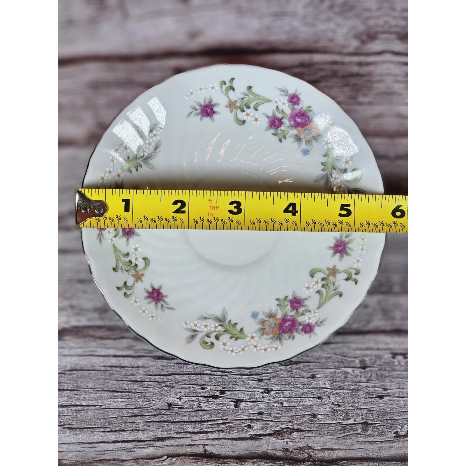 Vintage Floral Rose Collector Plate 5.5 Inch Decorative Porcelain Plate