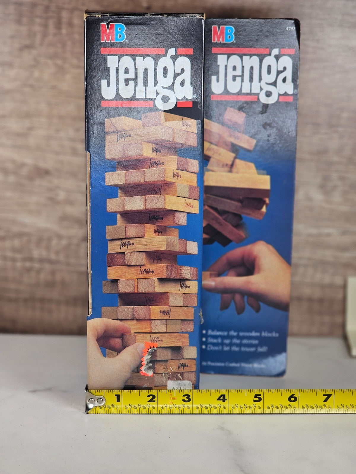Vintage 1986 Jenga Game by Milton Bradley Hasbro Made in USA Original Set