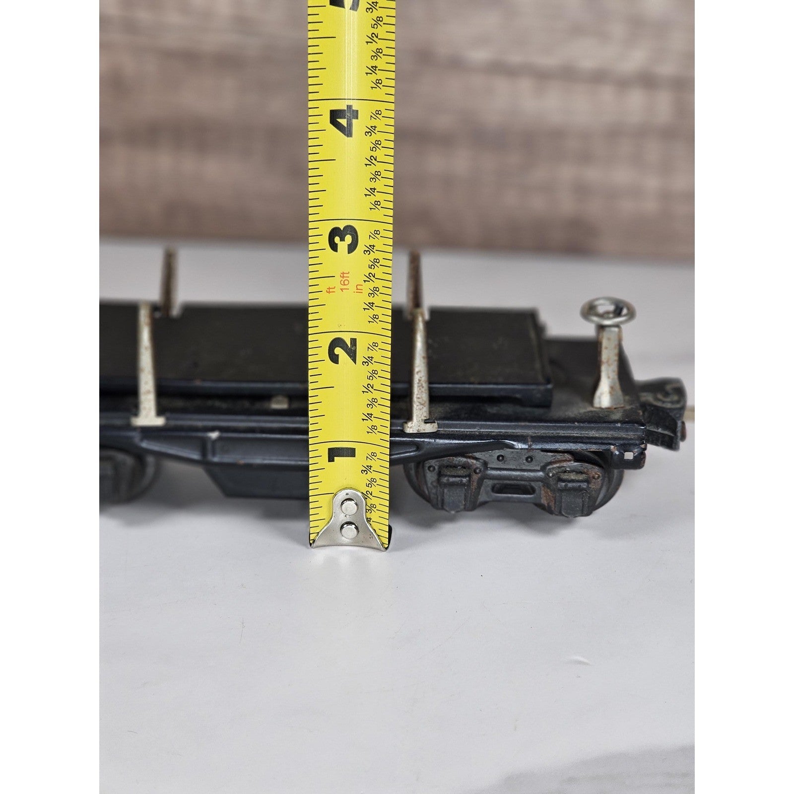 Vintage Lionel 3651 Log Car O Gauge Prewar Train With Original Box