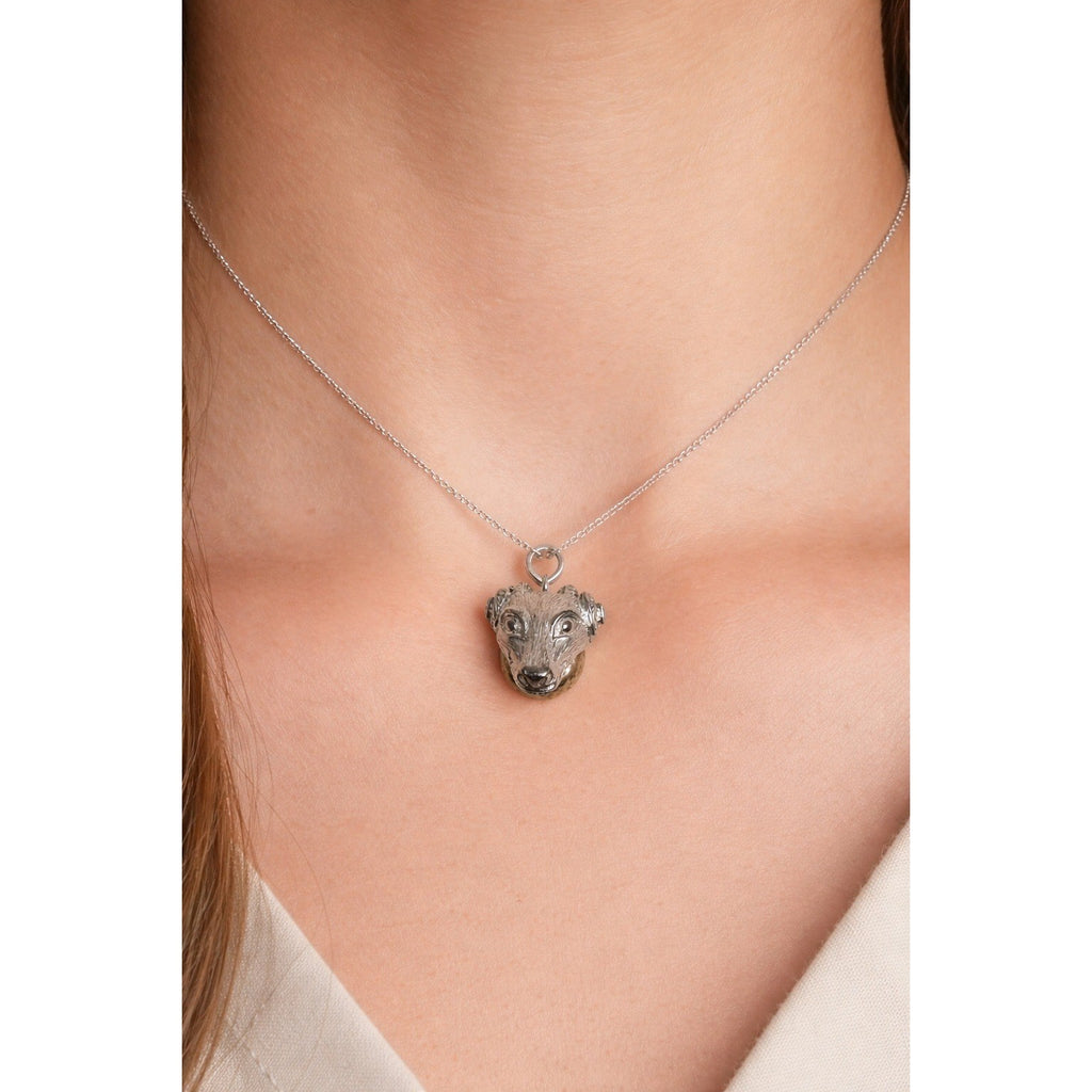 Sterling Silver Aries Zodiac Harmony Ball Pendant Necklace 18 Inch