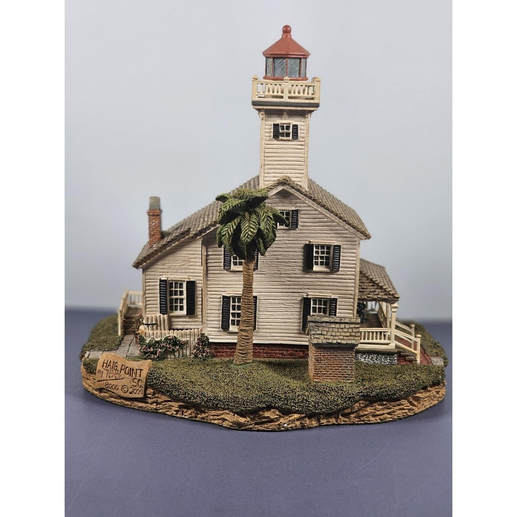 Harbour Lights Haig Point Lighthouse COA Palm Tree Scene