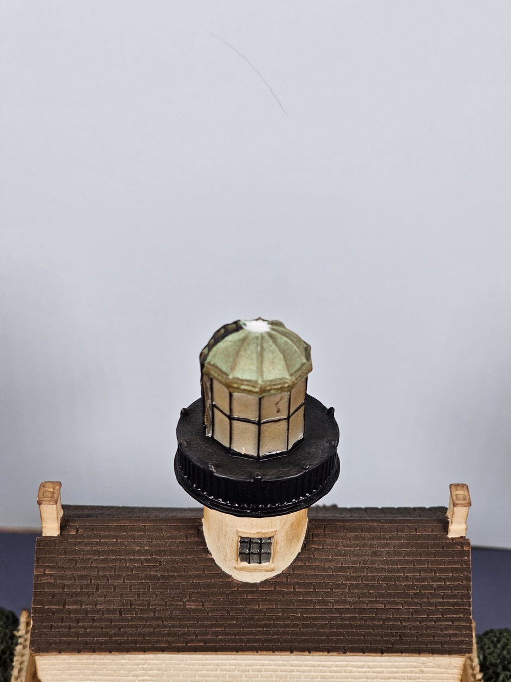 Vintage Old Point Loma Lighthouse sculpture by the Danbury Mint San Diego CA