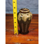 Small Drip Glaze Ceramic Vase Earth Tones Decorative Accent Piece
