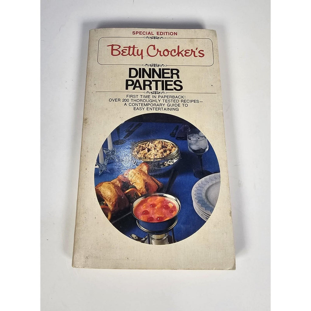 Betty Crocker 1975  Dinner Parties Cookbook Vintage Entertaining Book