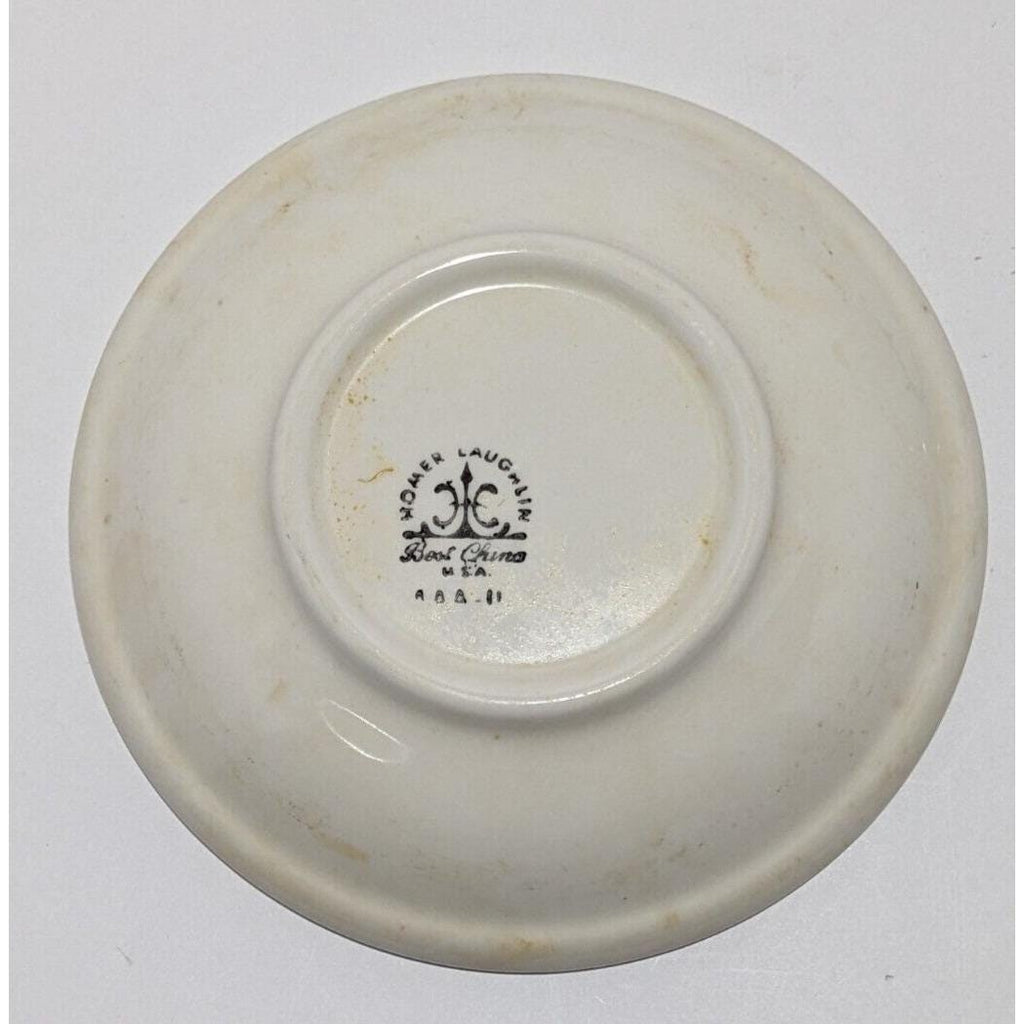Homer Laughlin US Navy Saucer Plates Set of 2 Vintage USN China