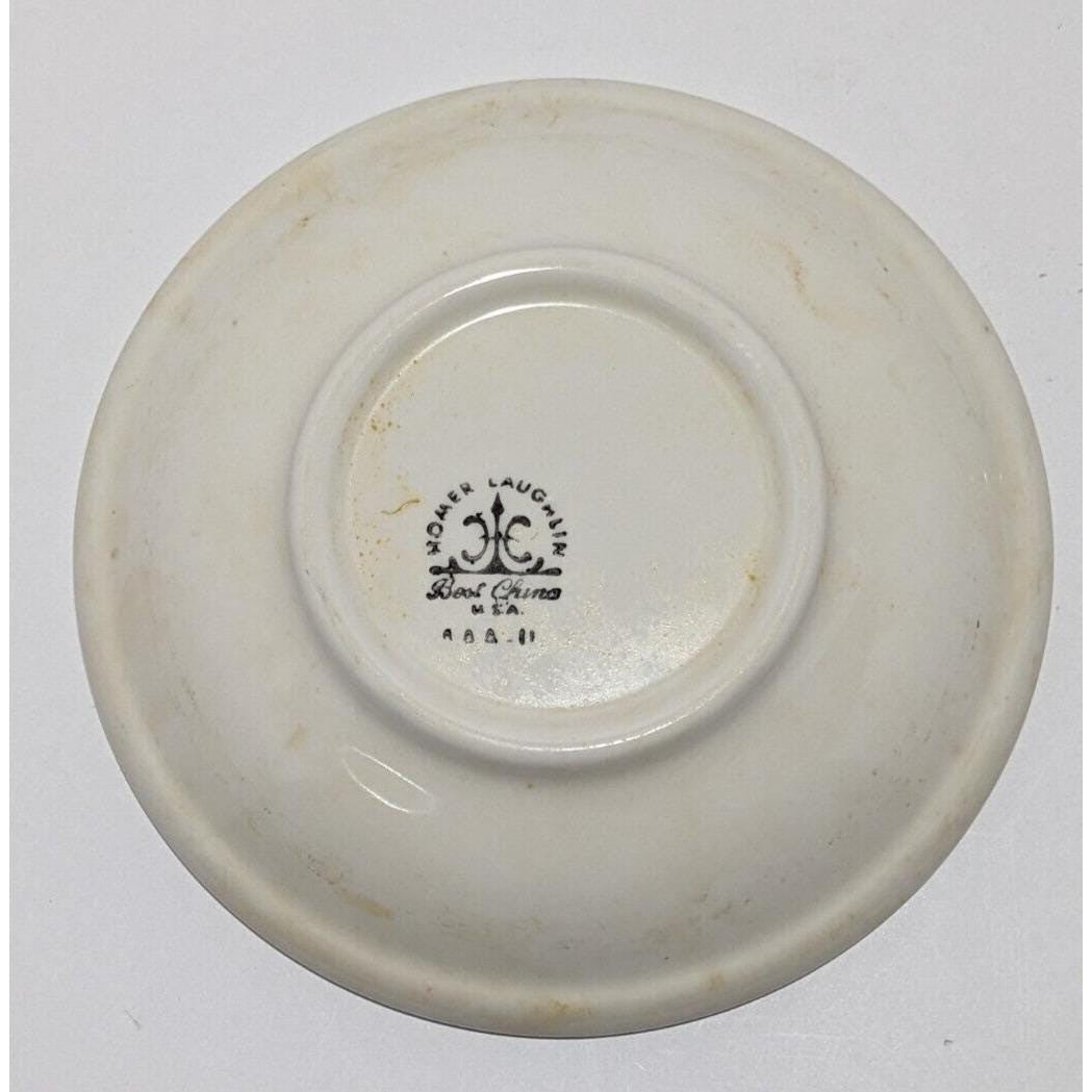 Homer Laughlin US Navy Saucer Plates Set of 2 Vintage USN China