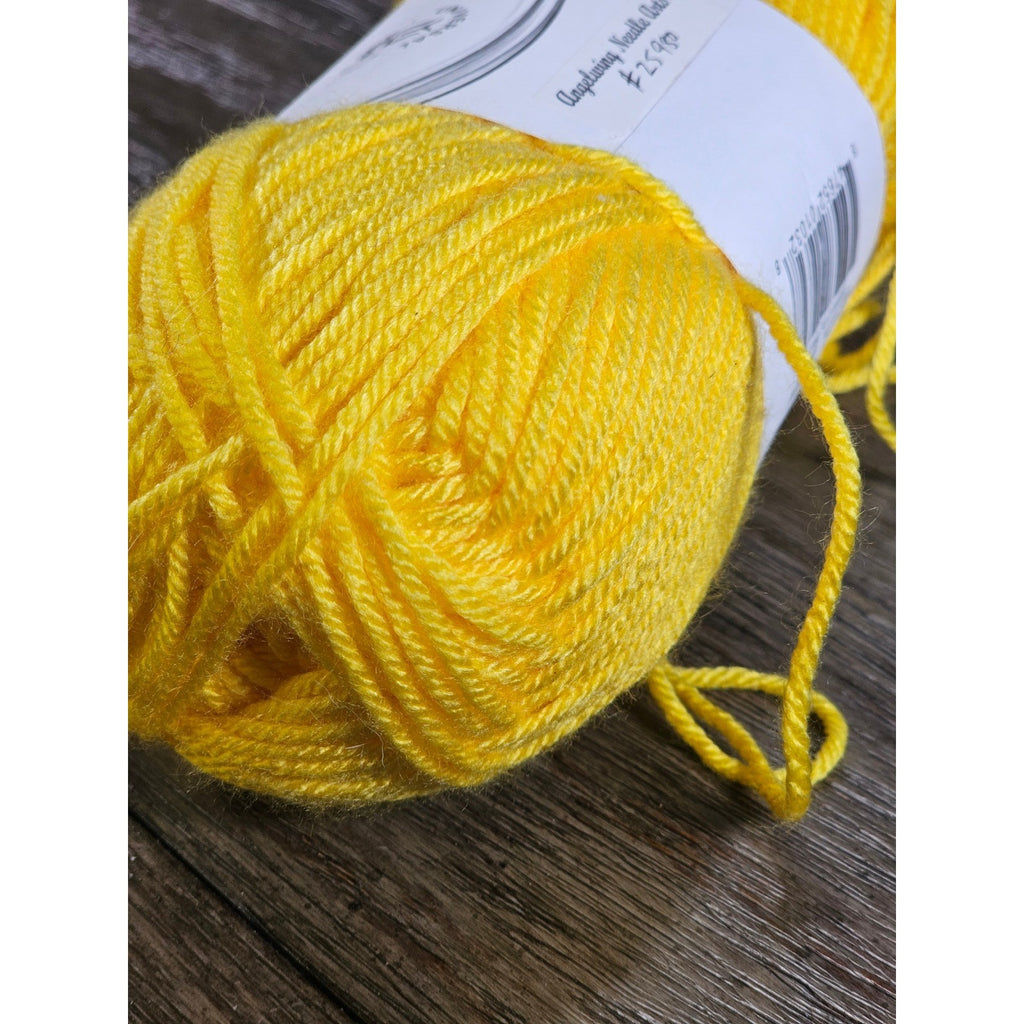 Universal Yarn Uptown Worsted Bright Yellow Acrylic Yarn Skein 100g