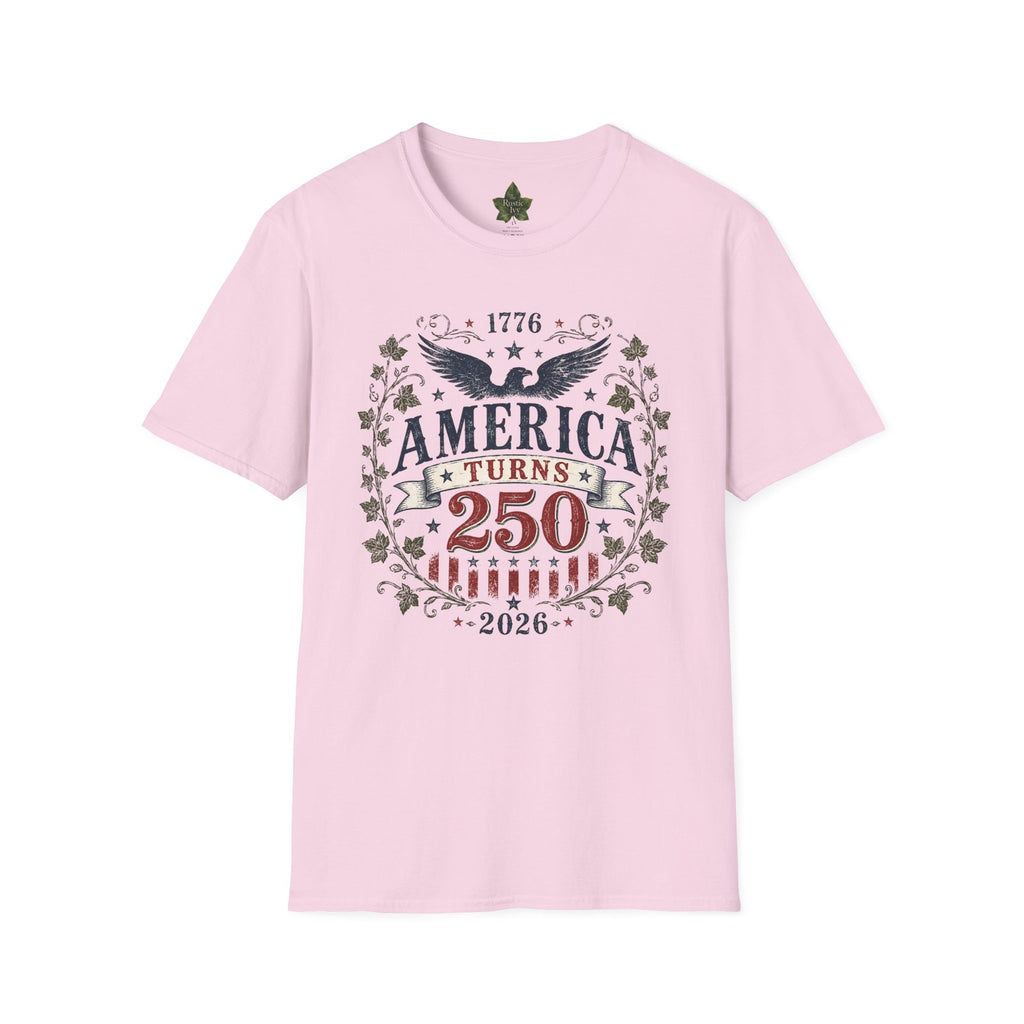 America Turns 250 Shirt 1776 2026 Patriotic Eagle 4th July Tee