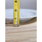 CorningWare French White Ribbed Plates Set of 2 8.25 Inch Salad Plates
