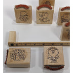 Vintage Stampin Up Nice Easy Notes Rubber Stamp Set 1996