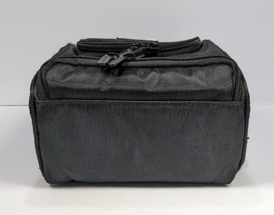 Nintendo DS Gameboy Small Backpack Carrying Case Black Zippered Game Bag