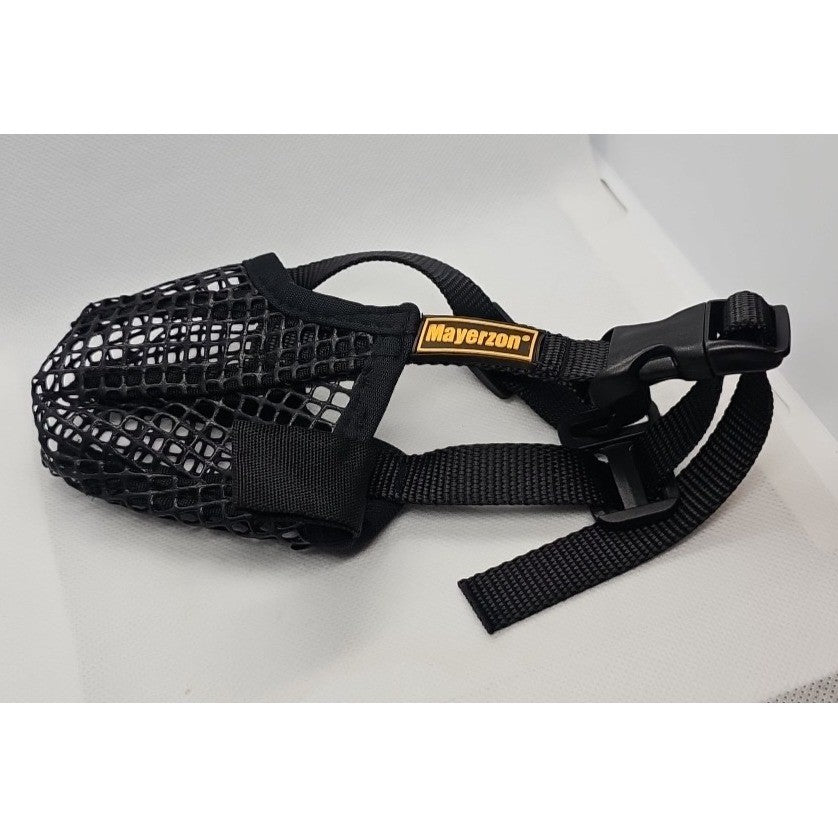 Mayerzon XS Black Dog Muzzle Adjustable Basket Style Pet Accessory