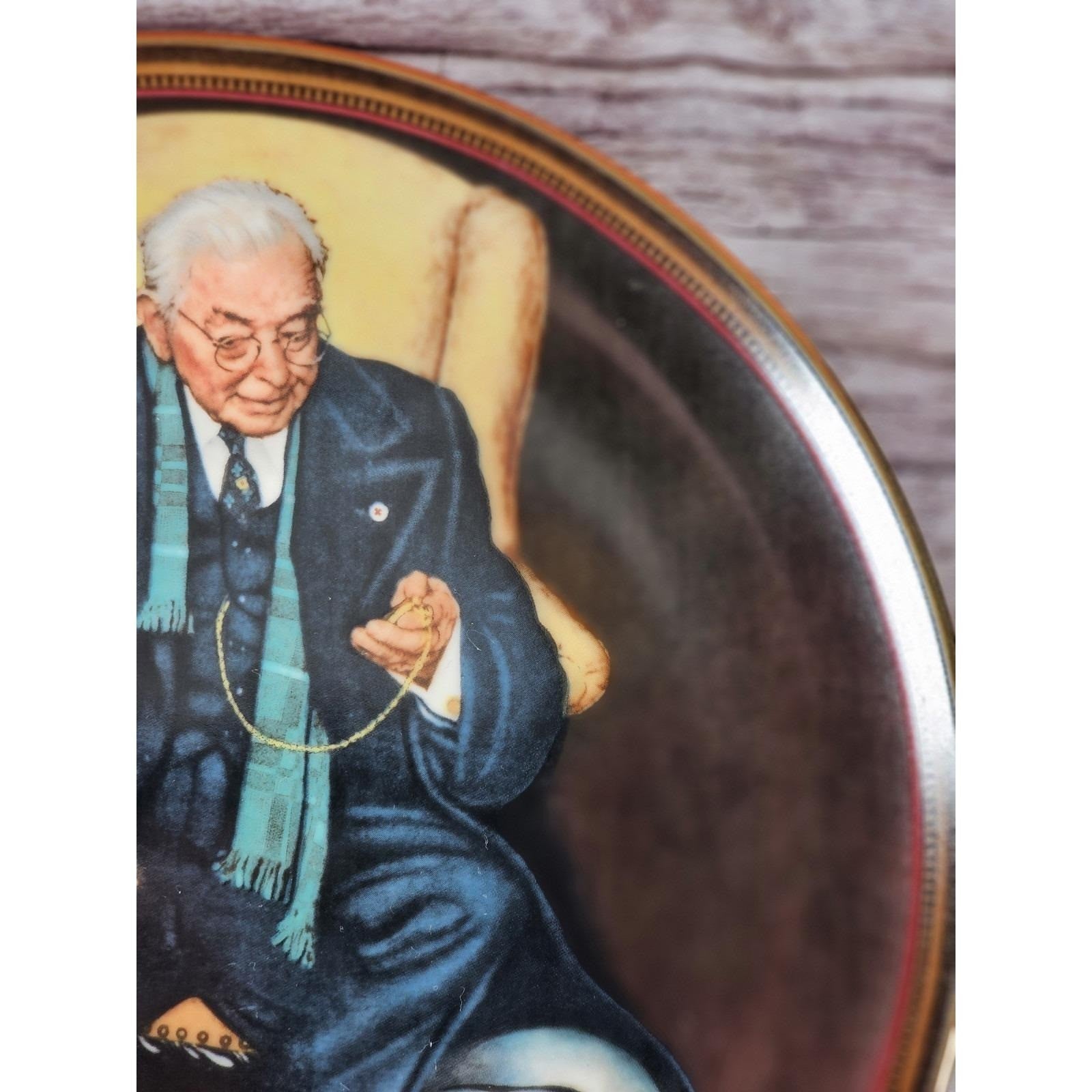 Vintage Norman Rockwell Tender Loving Care Collector Plate 1988 Knowles