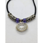 Sterling Silver NA Recovery Pendant Necklace on Cord 16 Inch