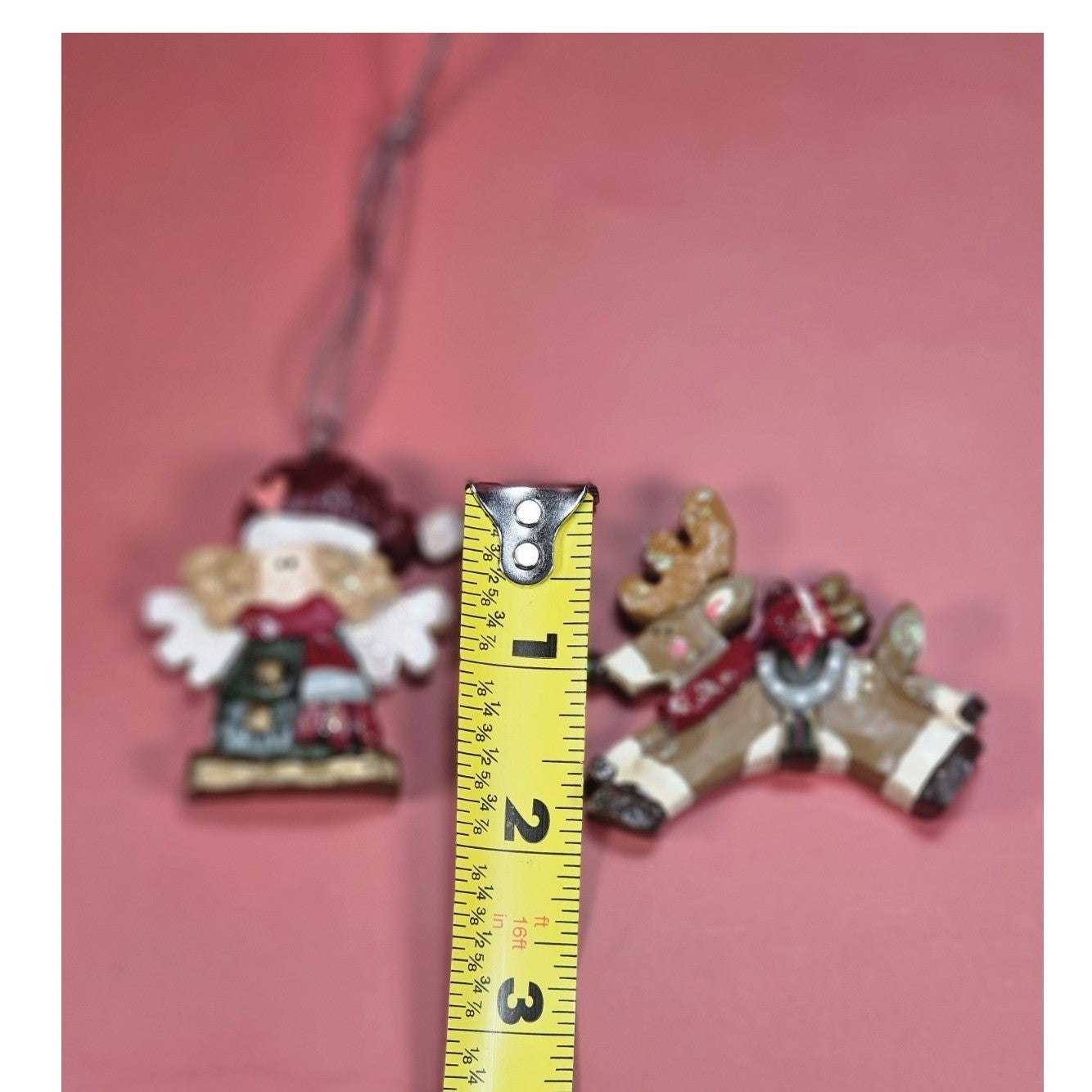 Vintage Kurt Adler Angel & Reindeer Christmas Ornaments Set Holiday Decor