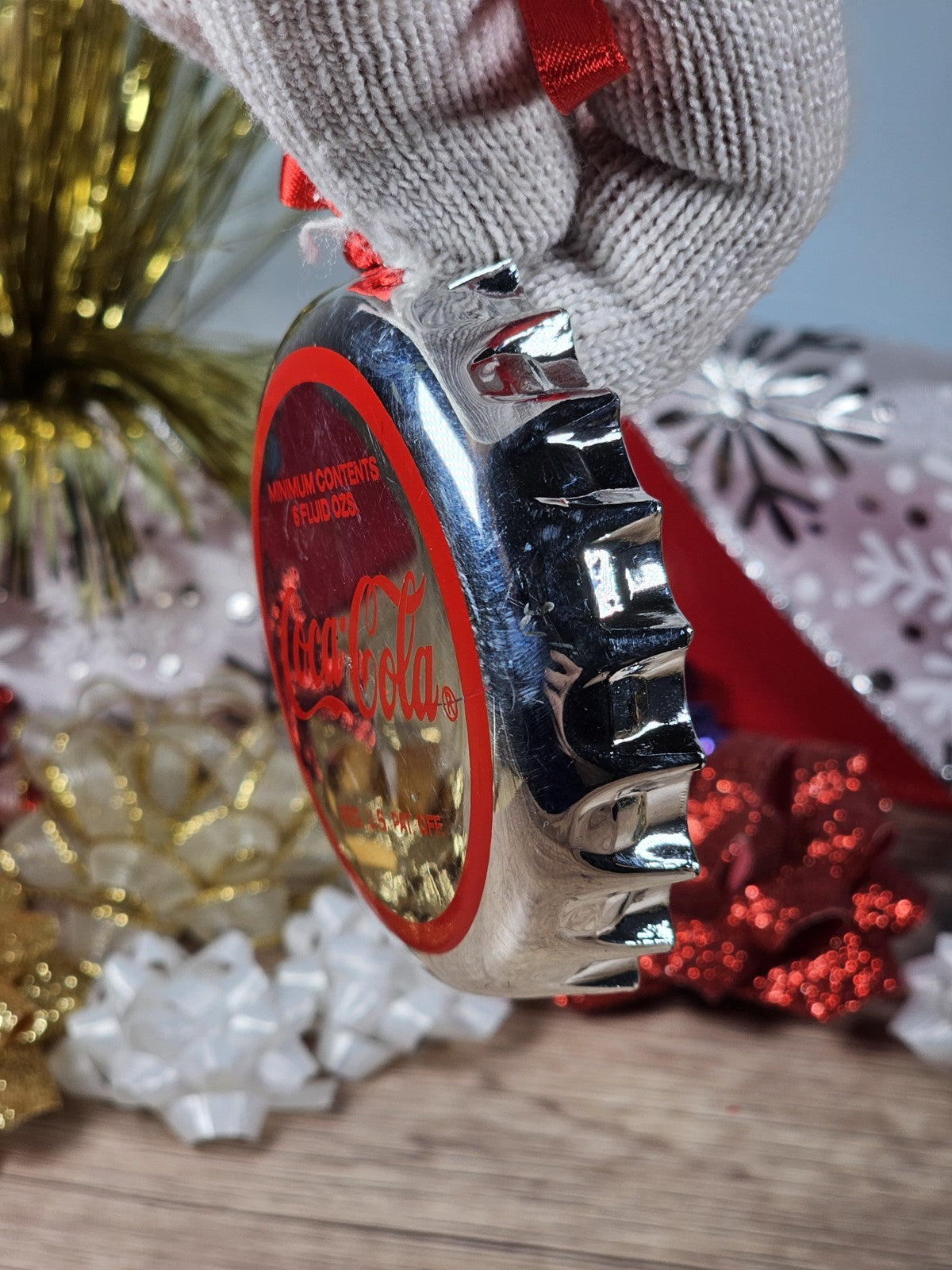 1998 Coca-Cola Trim-A-Tree Polar Bear Christmas Ornament Vintage Holiday Decor