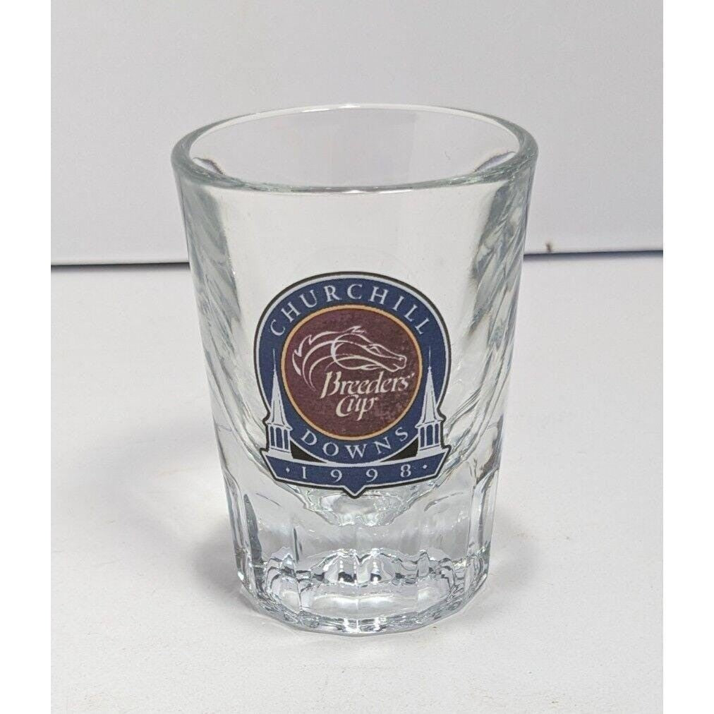 1998 Breeders Cup Churchill Downs Shot Glass Horse Racing