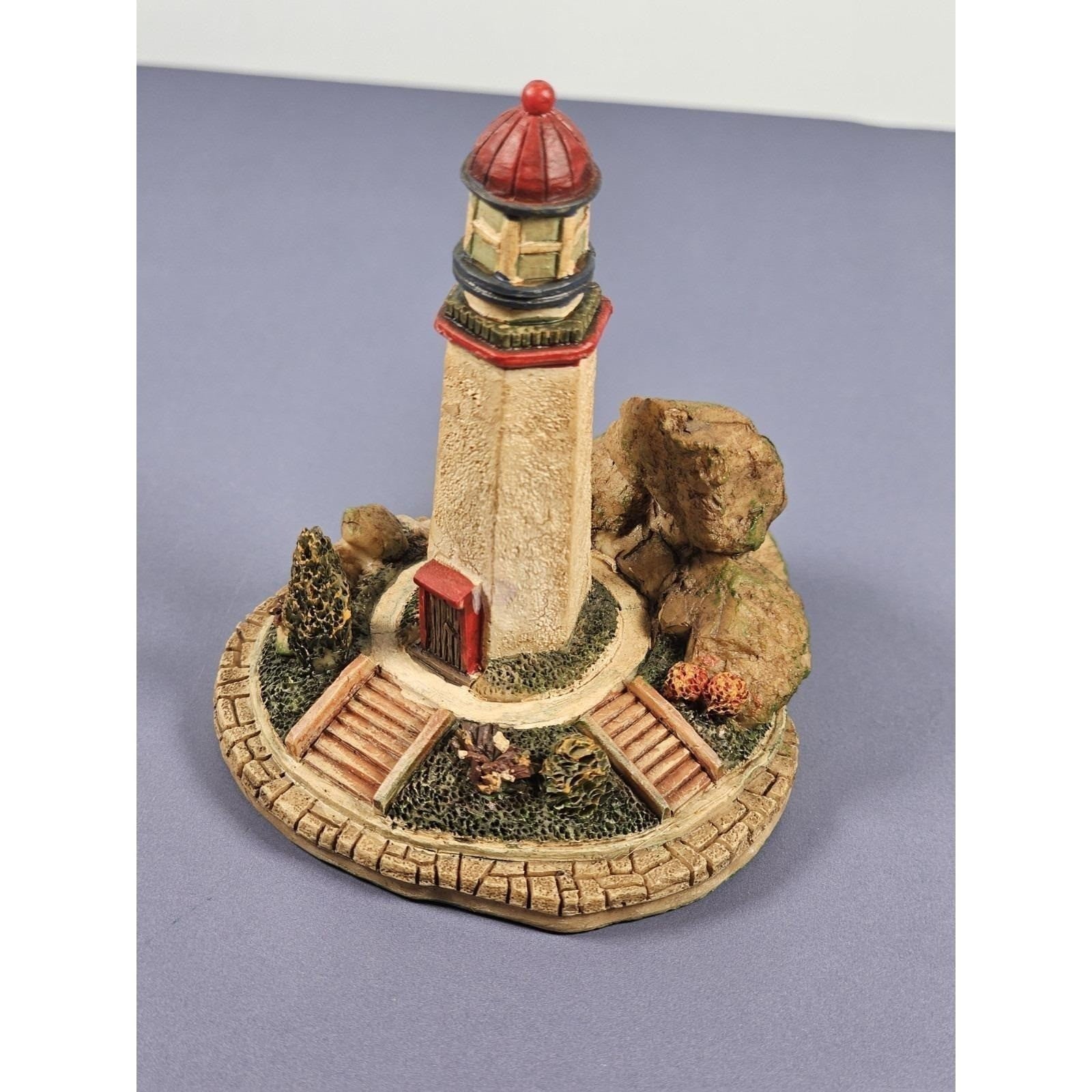 Ks Collection Lighthouse Figurine 1990s Hand Painted Coastal