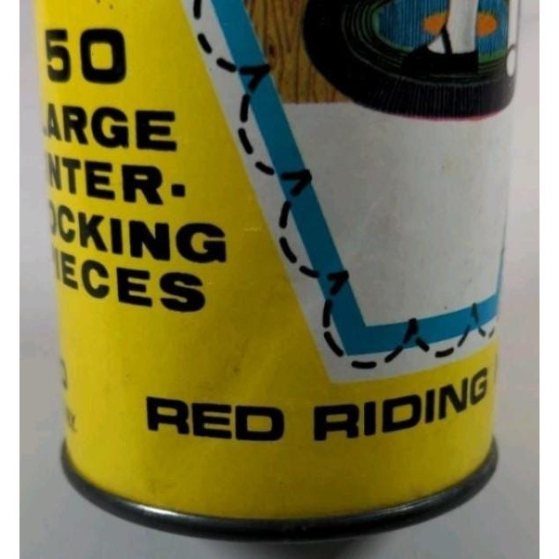 Vintage Little Red Riding Hood Puzzle Harrett Gilmar Tube 50pc