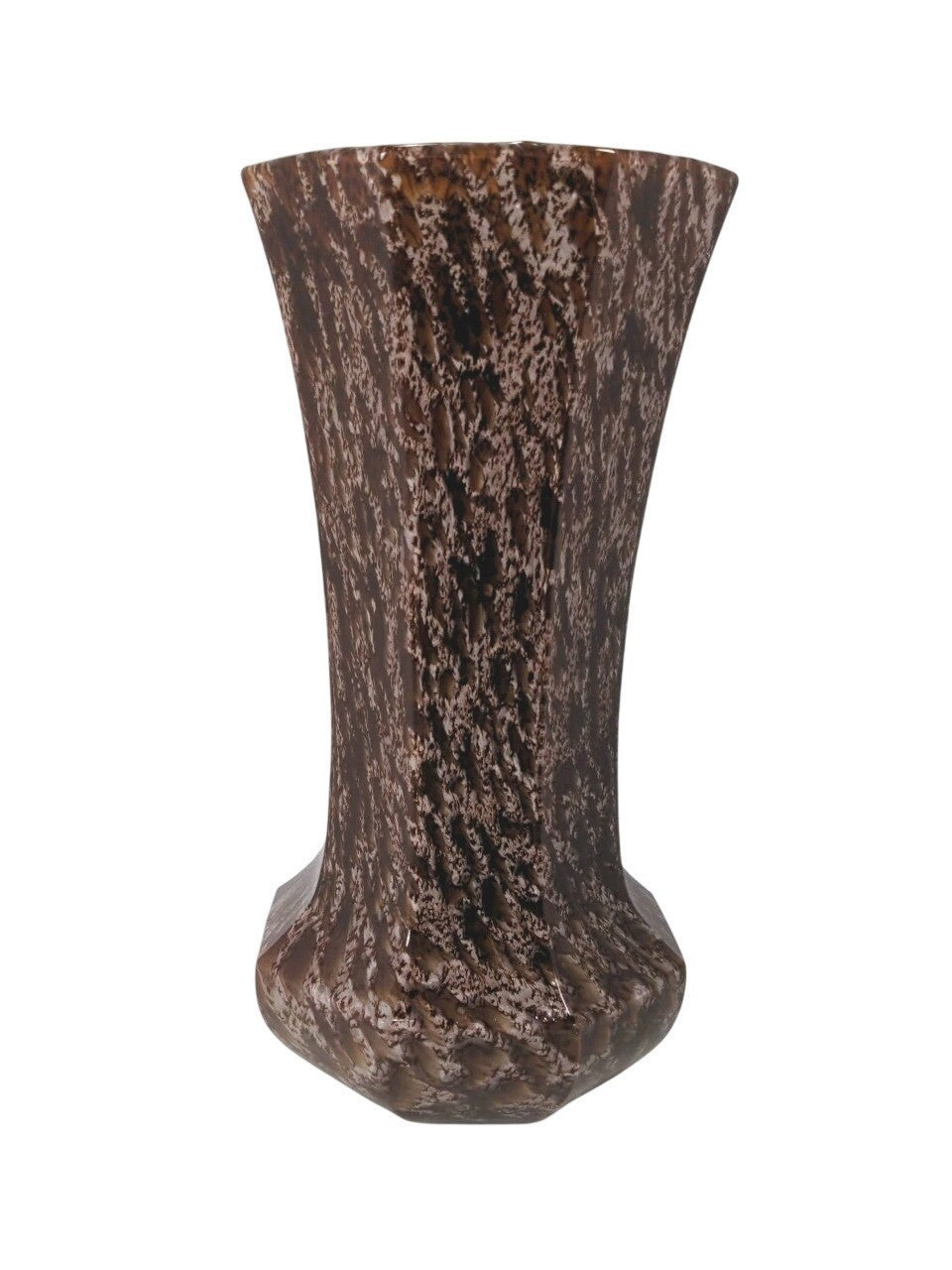 Vintage Red Speckled Glass Vase