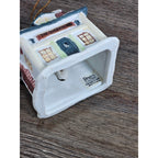 Vintage Dickens Village Queen's Inn Ceramic House Ornament Reader's Digest 1992