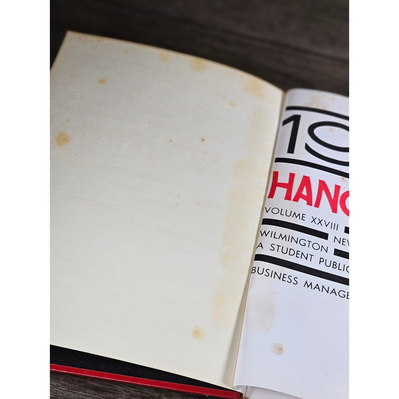 1963 Hanoverian Yearbook Wilmington NC Senior Class Red Hardcover