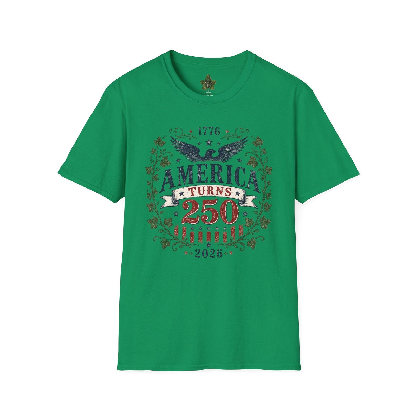 America Turns 250 Shirt 1776 2026 Patriotic Eagle 4th July Tee