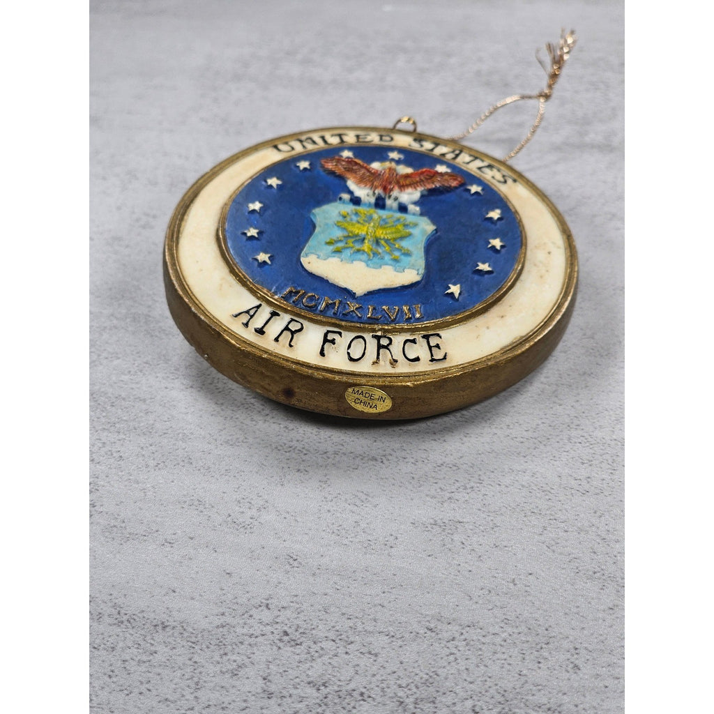 Vintage United States Air Force Ornament 1947 Seal Gold Tone