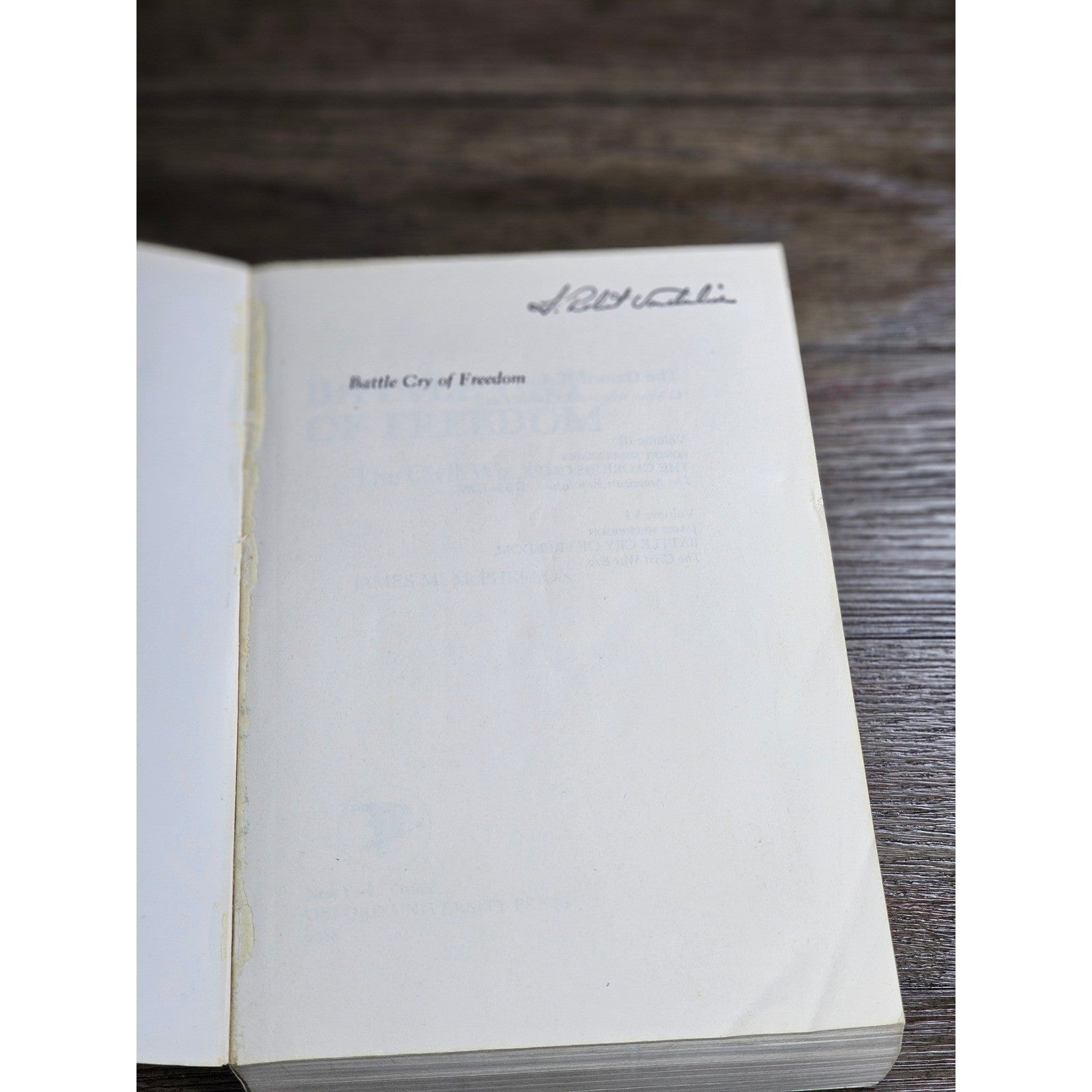 Battle Cry of Freedom Civil War Book James McPherson 1988 PB