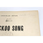 Cuckoo Song Sheet Music W Popp 1932 Vintage Piano Music