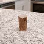 Antique Cork Cylinder Box Primitive Small Lidded Container 3.5"