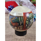 Hallmark 1982  Satin Christmas Ornaments Set of 3 Vintage