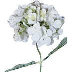Vintage Artificial Hydrangea Flowers Set of 4 White Floral Stems