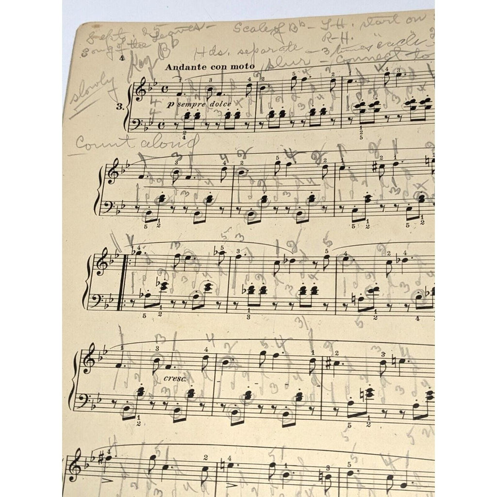 Concone 25 Melodious Etudes Op 24 Piano Book Evans Edition
