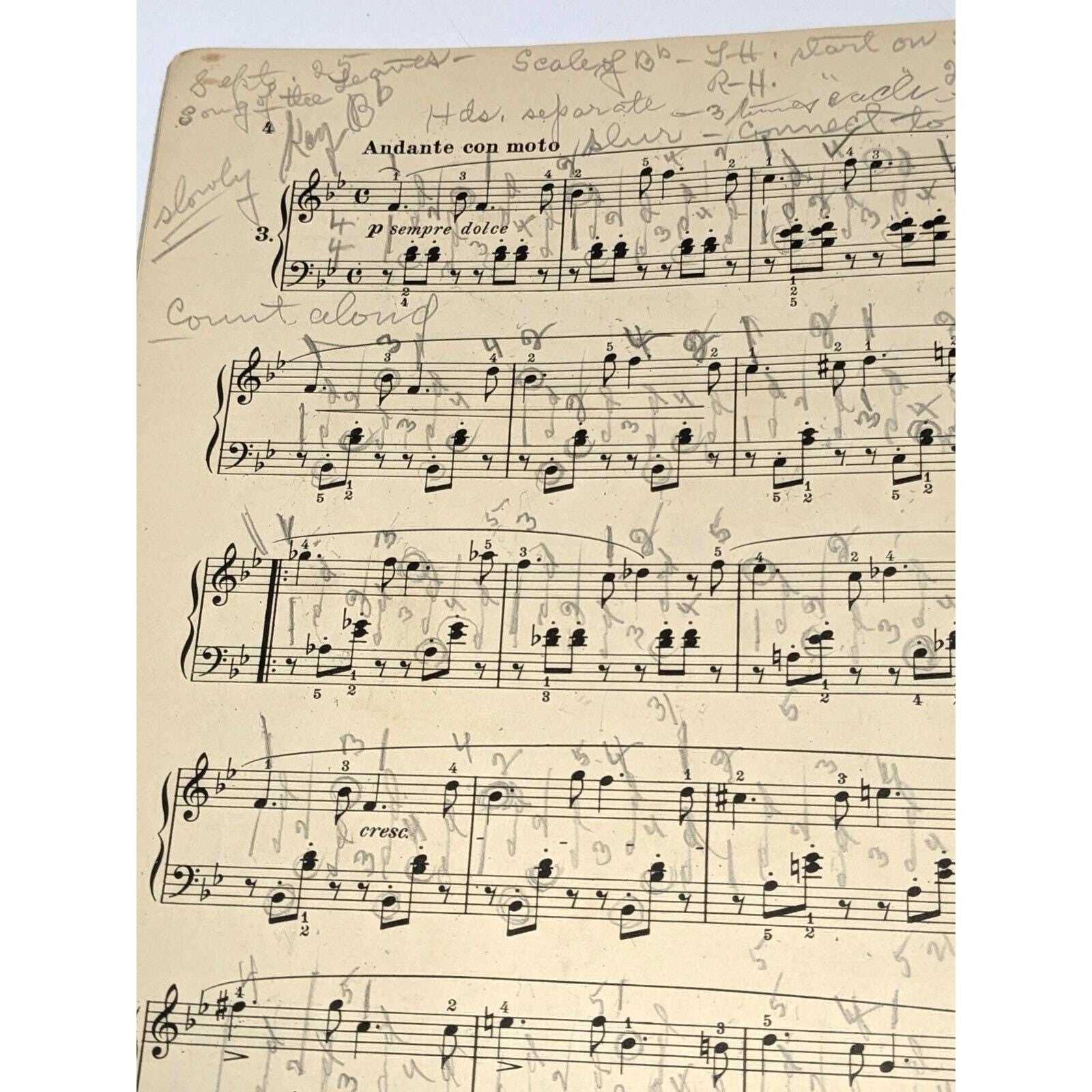 Concone 25 Melodious Etudes Op 24 Piano Book Evans Edition
