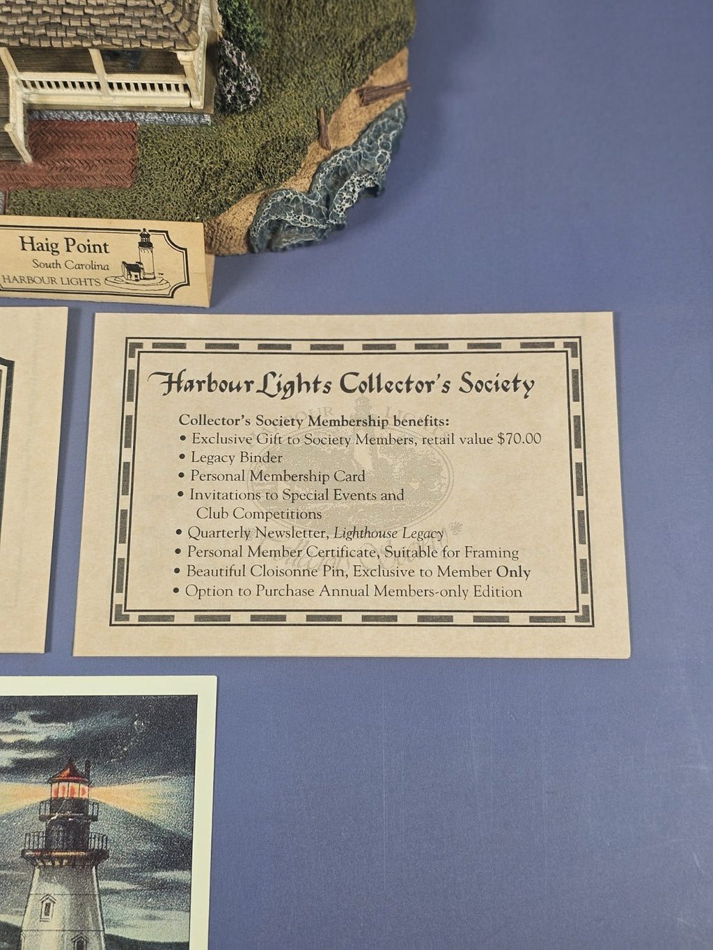 Harbour Lights Haig Point Lighthouse #246 South Carolina Figurine Vintage 2000 W