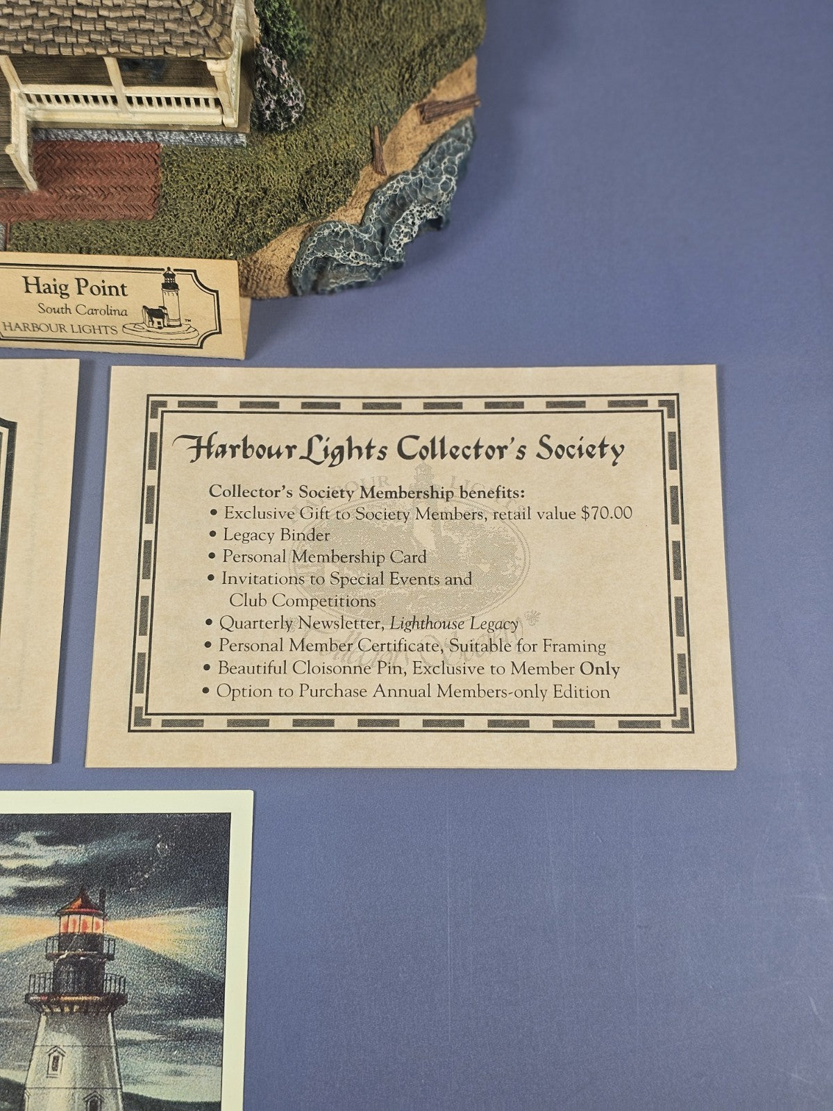 Harbour Lights Haig Point Lighthouse #246 South Carolina Figurine Vintage 2000 W