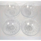 Princess House Crystal Bowls Set 4 Highlights Starburst