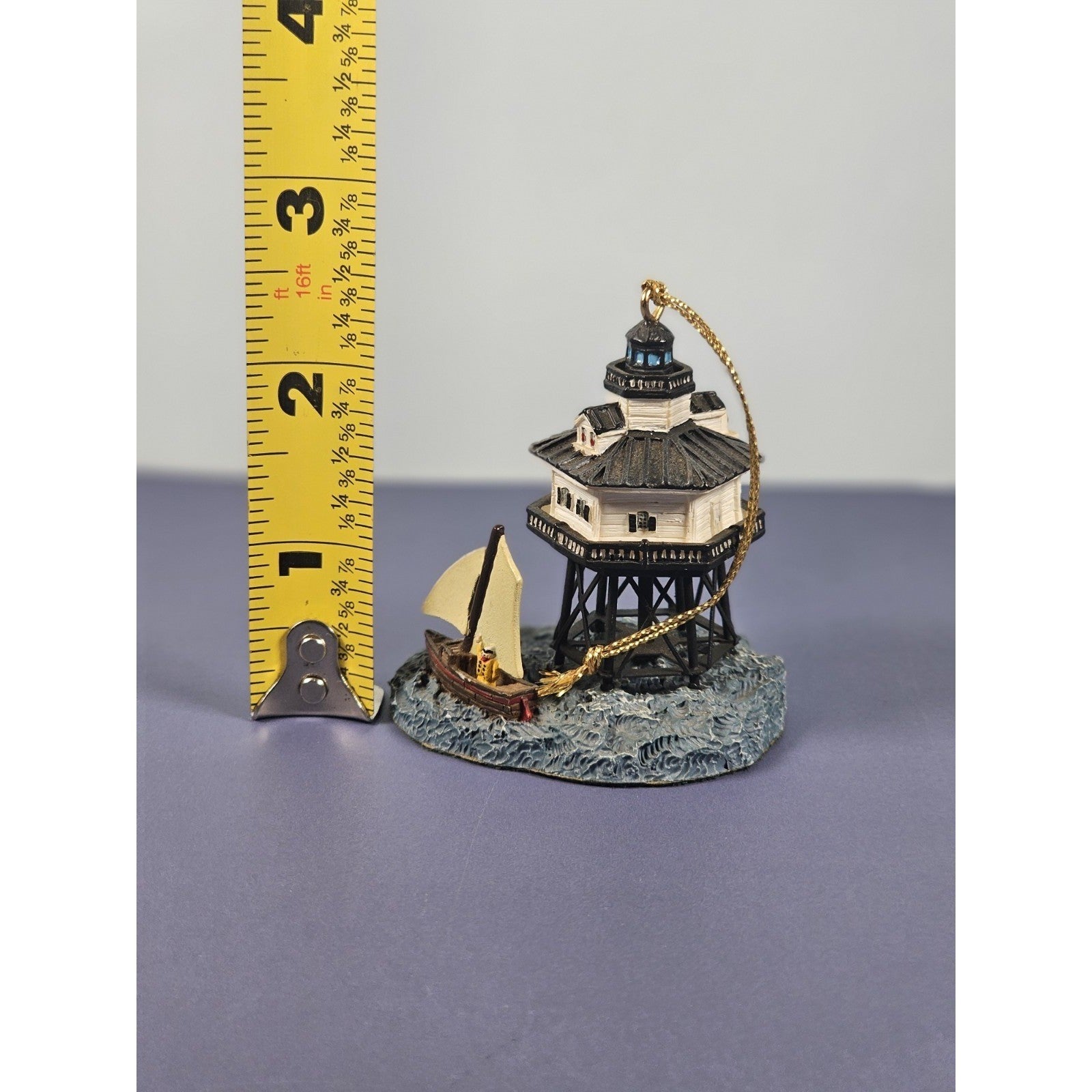 Vintage Middle Bay Lighthouse Ornament by Younger & Associates 1998