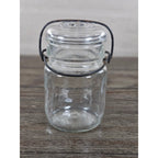 Vintage Ball Ideal Mason Jar 1 Pint Wire Bail Lid 5x3 Glass Jar