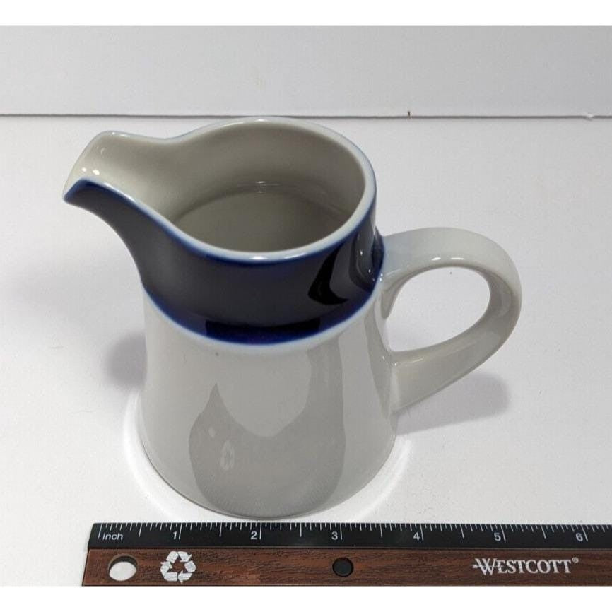 Noritake Primastone Fjord Creamer Blue Vintage Stoneware