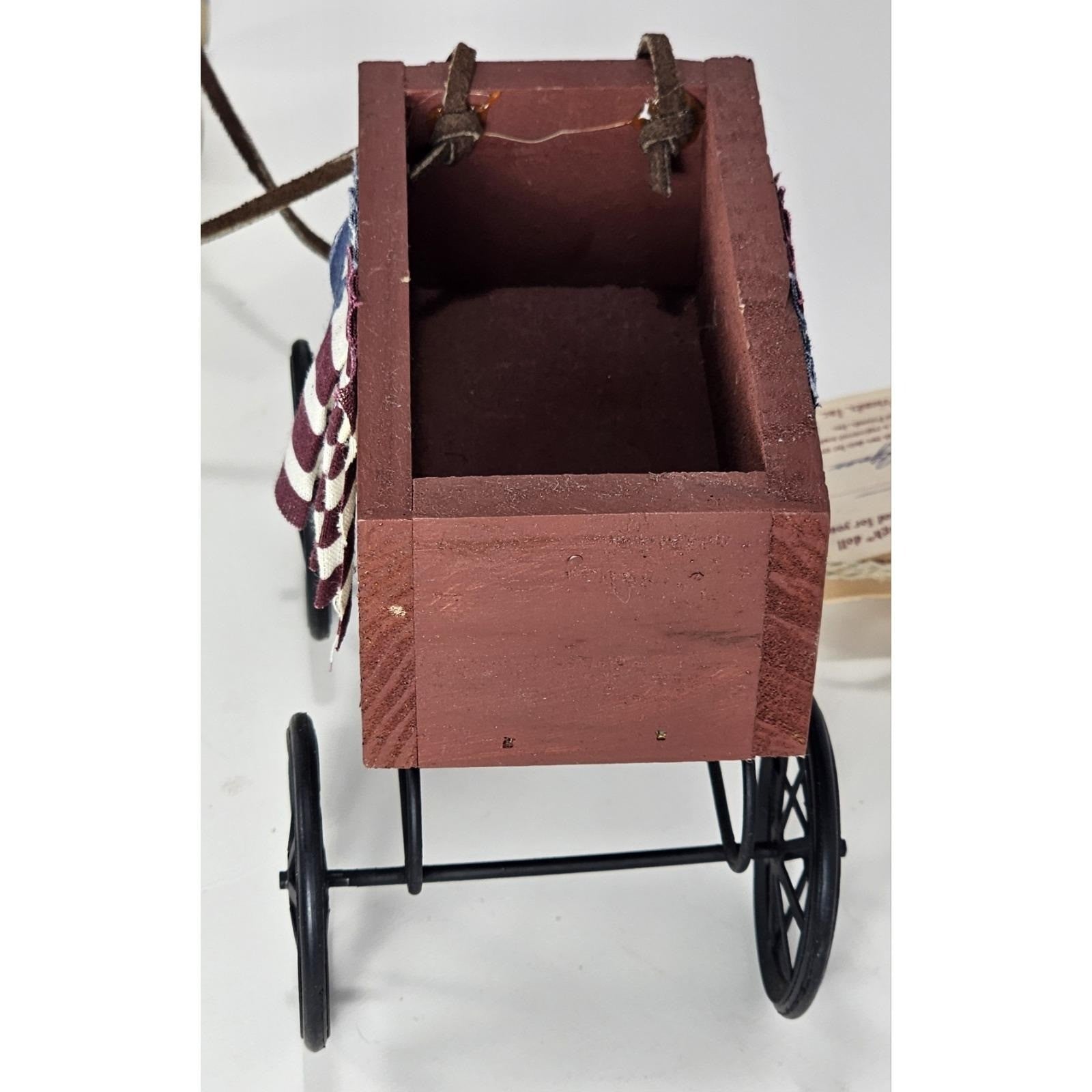 Lizzie High The Little Ones Wagon Dog Set Fourth of July Vintage